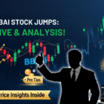 BBai stock price chart, live ticker, pro tips tag, and business investor silhouette.